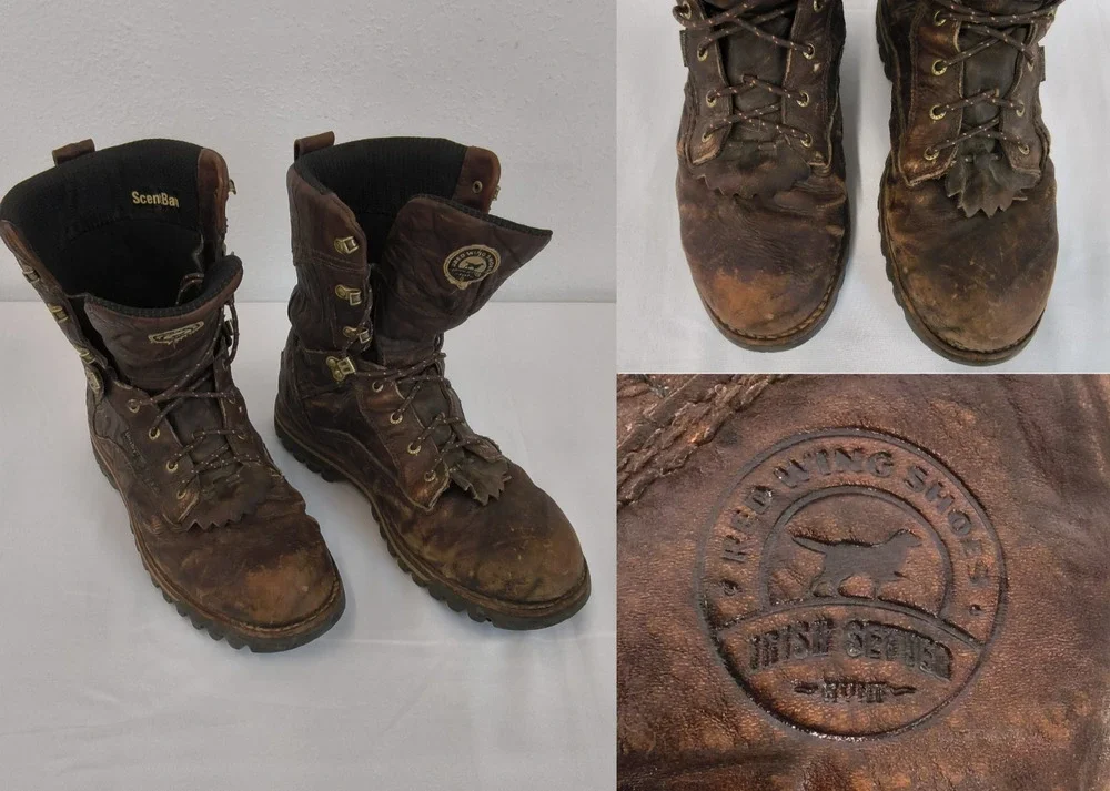 Red Wing Irish Setter Hunt 861 Boots Mens 12D Brown Leather Hunting Boots #W5293